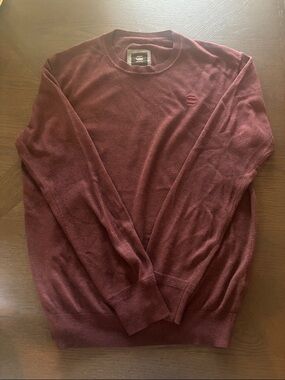 G-Star Mens Crewneck Sweater - Burgundy Redy